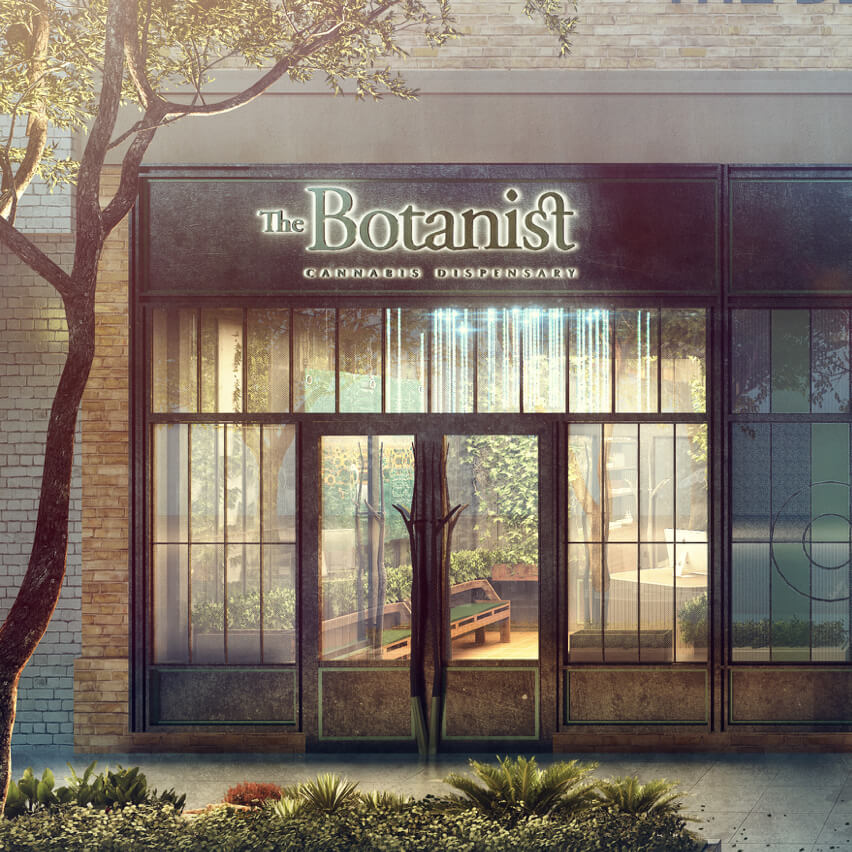 Botanist illustration - outside of store