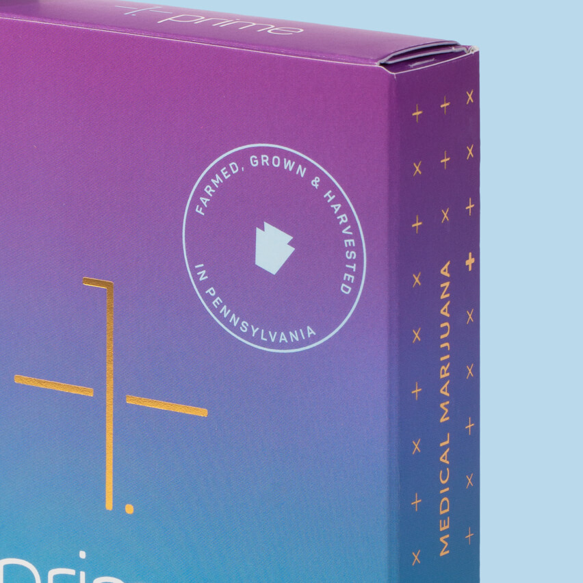 Prime product, zoomed in of box
